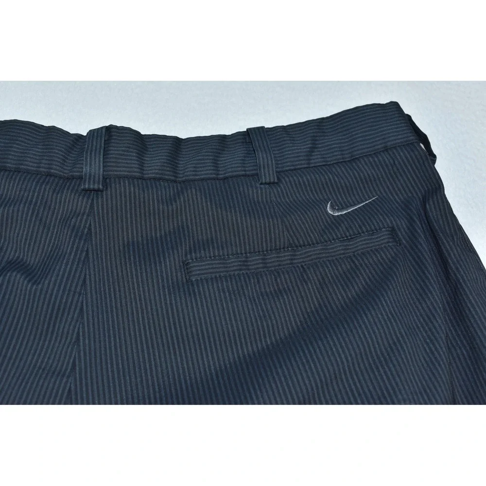 Nike Golf Tour Performance Men Pants 36x32 (27) Dri-Fit Black Striped Read.....